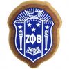 Zeta Phi Beta - Decal Crest with Background