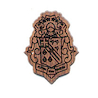 Alpha Phi Omega - Carved Mini Crest